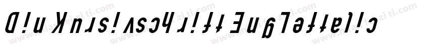 Din Kursivschrift Eng Leftalic字体转换